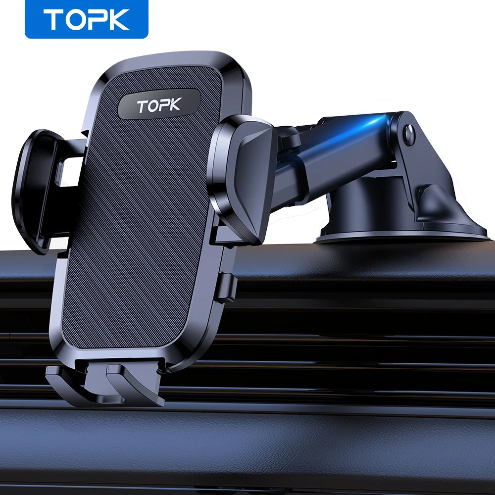 TOPK Car Phone Holder Phone Mount Car Suction Stand