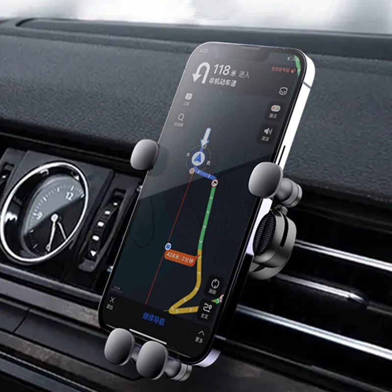Universal Car Phone Holder Gravity Mobile Stand GPS Support