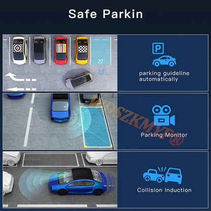 New WIFI 4Channel 360 Degree  Car Dvr 1080P Video Recorder