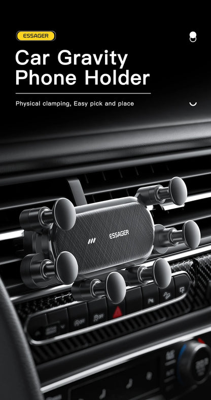 Essager Gravity Car Phone Holder Air Vent Clip Mount Stand