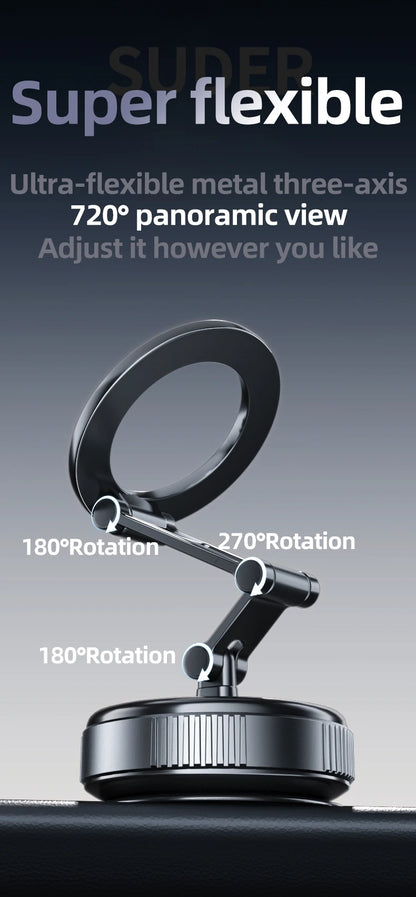 Universal Strong Magnetic Car Phone Holder Foldable Design