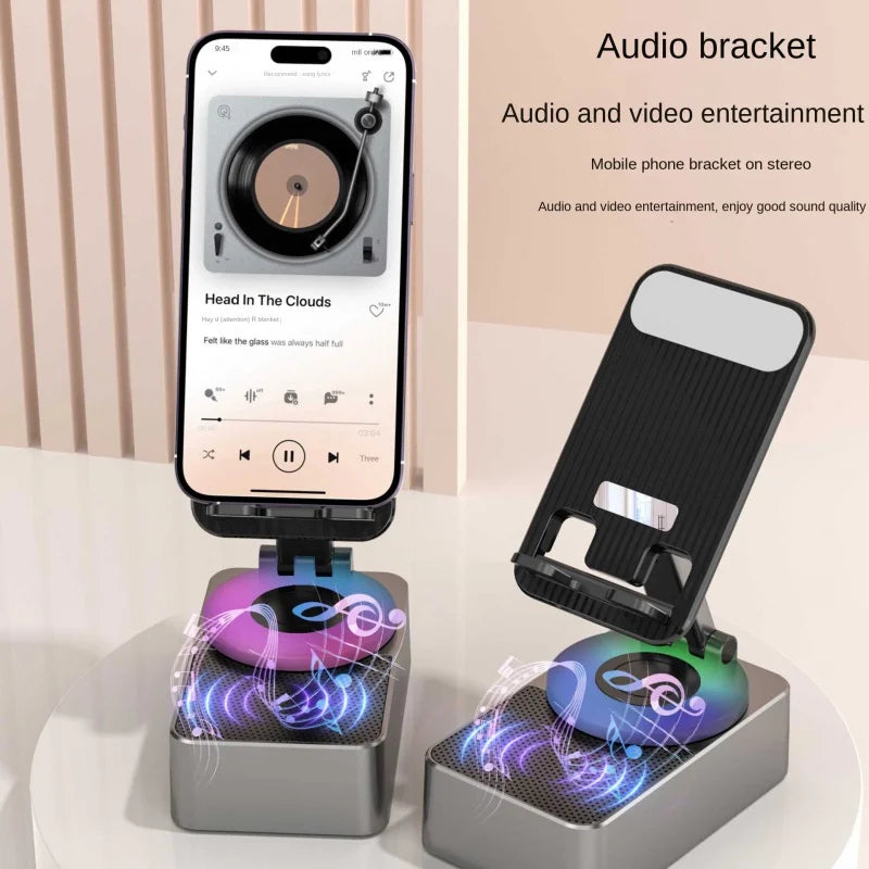 3 In 1 Mobile Phone Bracket Bluetooth Speaker Power Bank