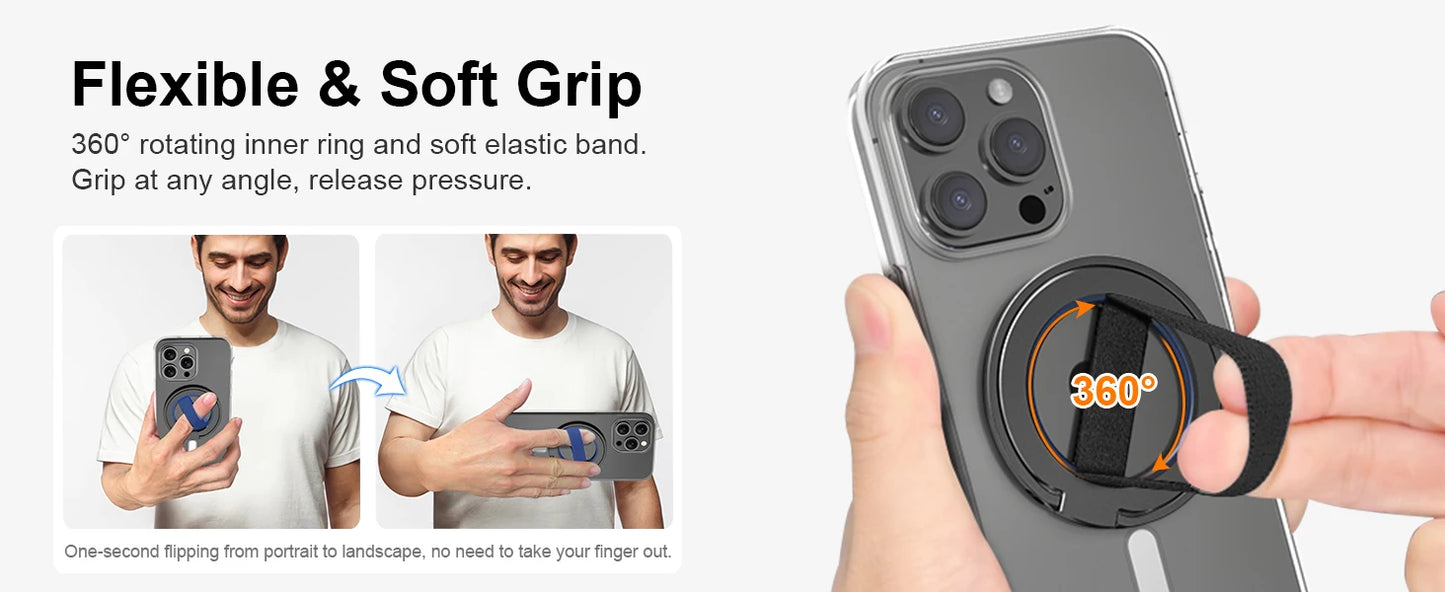 EWA MagOne Ultra Cell Phone Holder Kickstand Ring