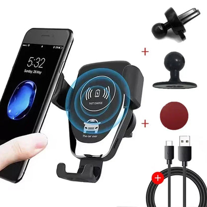 30W Fast Wireless Chargers Car Holder Charger
