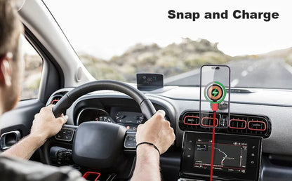 Magnetic Car Phone Holder Mount Wireless Charger Fast Charging