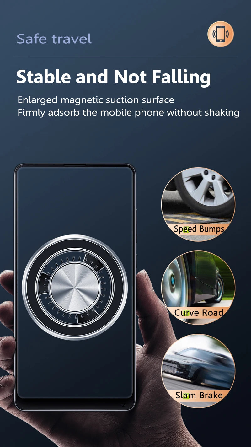 Magnetic Phone Holder Compatible With MagSafe Car Mount