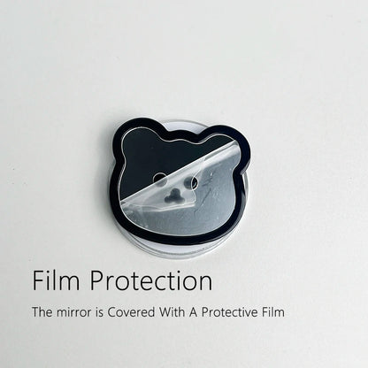 Cute Bear Mirror Magnetic Socket Grip Phone Holder