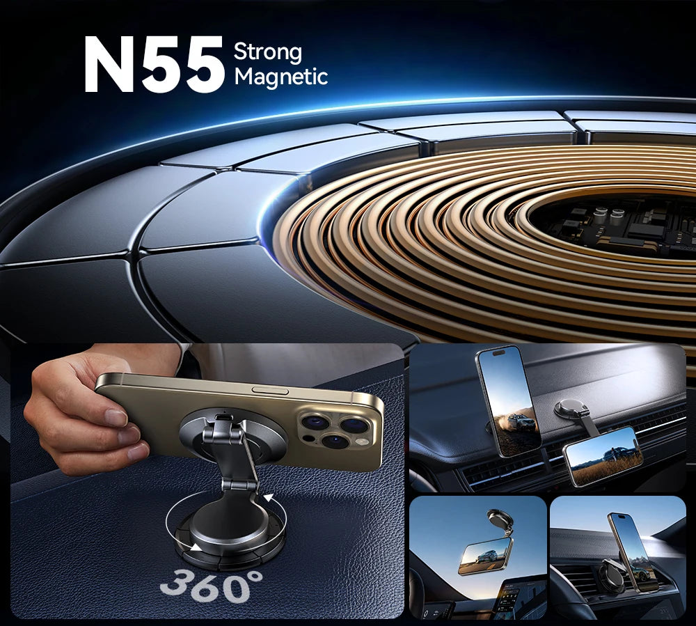 Joyroom Magnetic Car Phone Holder 15W Wireless Charging