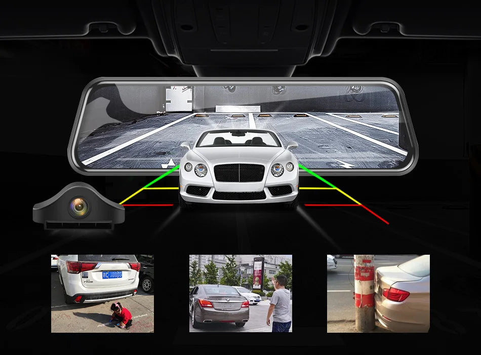 E-ACE 2K Car DVR WIFI GPS Stream Media Mirror Optional