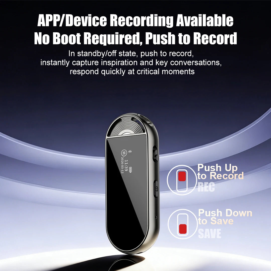 Upgraded AI Voice Recorder, 72 Languages, 99.91% Accuracy