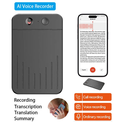 AI Voice Recorder APP Control AI Notetaking Device