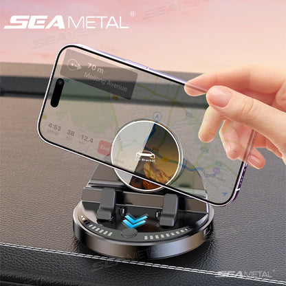 SEAMETAL Car Phone Holder Mount 360° Rotatable Wireless Charger