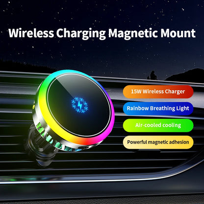 Wireless Car Charger 15W Magnetic Turbo Air Cooling