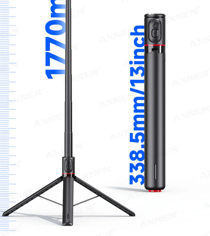 Bluetooth Selfie Stick Tripod Auto Pop-Up Foldable Holder