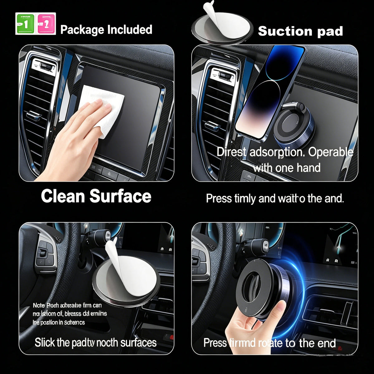 Upgraded Foldable Magnetic Car Phone Holder