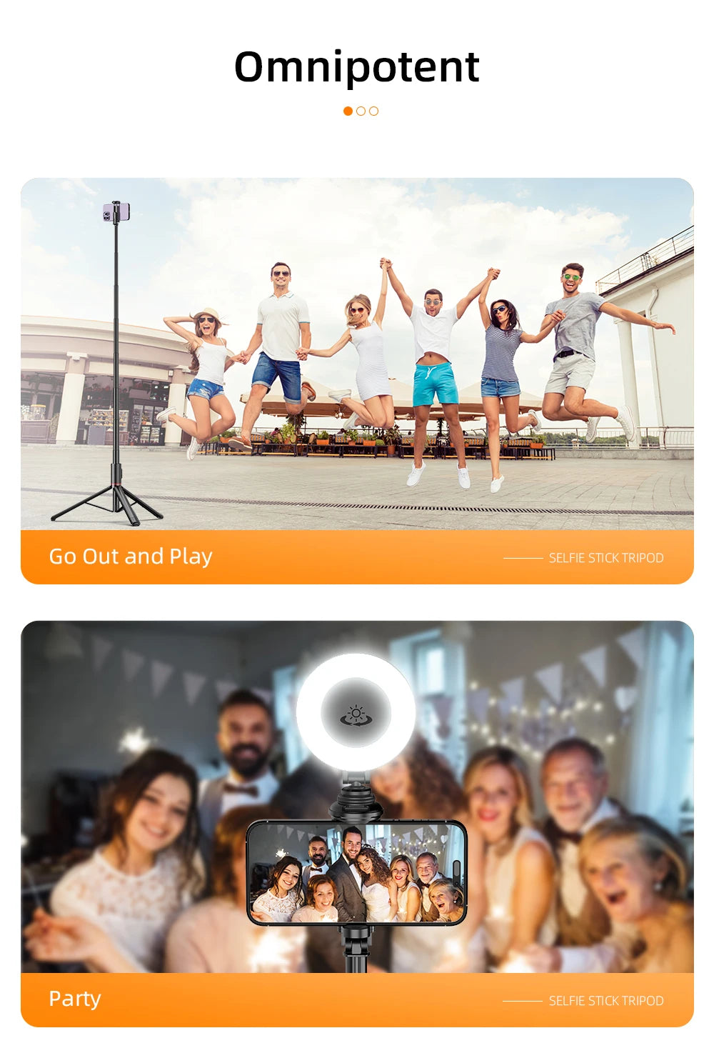 C10 Selfie Stick 72 Inch Aluminum Alloy with Wireless Bluetooth