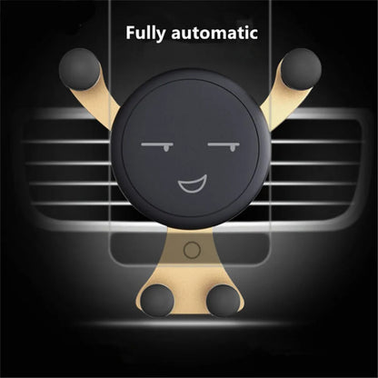Gravity Car Phone Holder Air Vent Clip Smile Face Mount