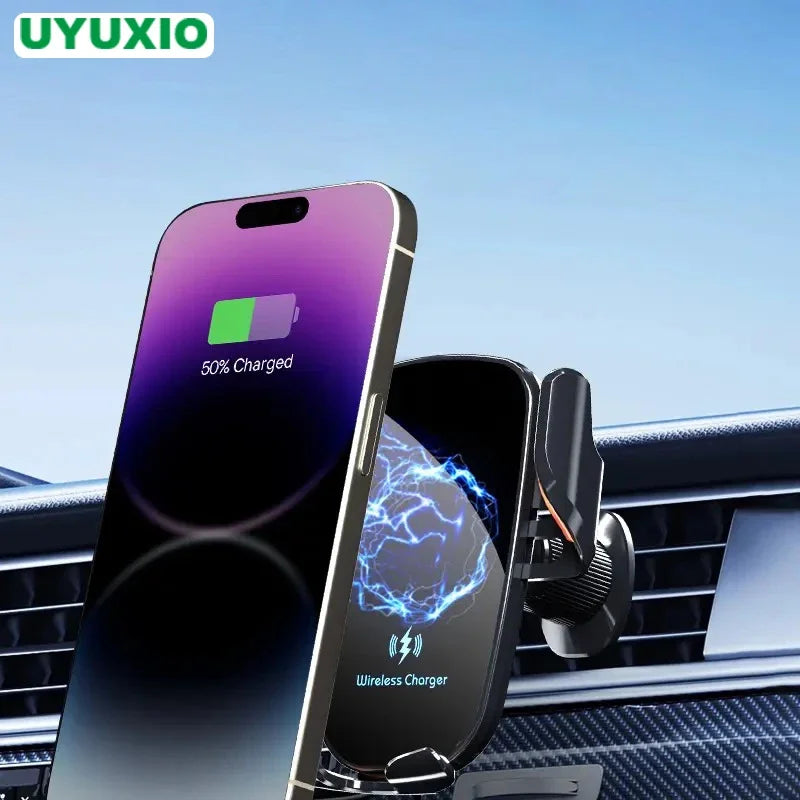 Wireless Car Charger Air Vent Fast Charging Phone Holder