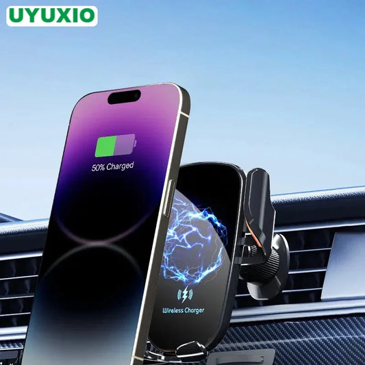 Wireless Car Charger Air Vent Fast Charging Phone Holder