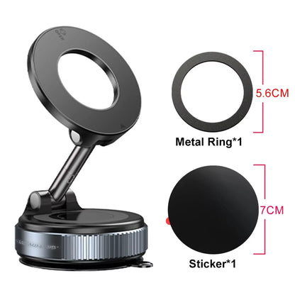 Car Phone Magnetic Stand Mechanical Vacuum Suction Cup Holder