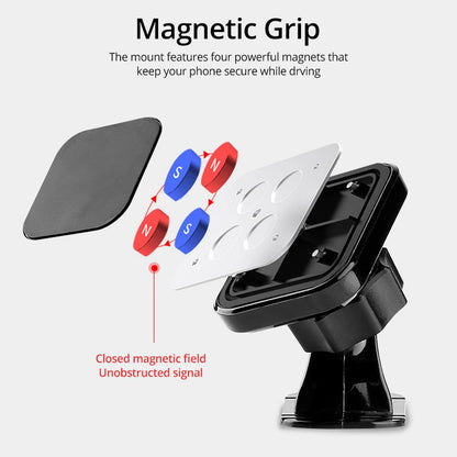 Magnetic Car Phone Holder Stand 360 Degree Mobile