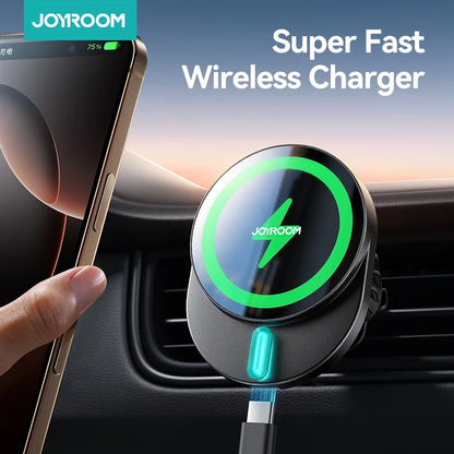 15W Magnetic Phone Holder Mount Charger Fast Wireless Car Charger