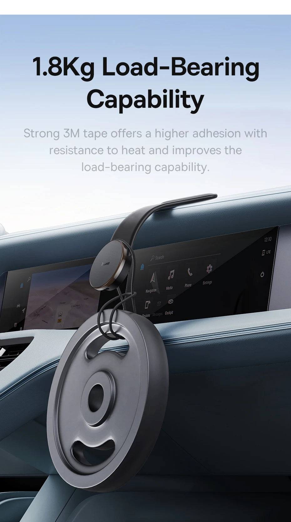 Baseus Magnetic Holder Car Phone Holder Stand Foldable Mount