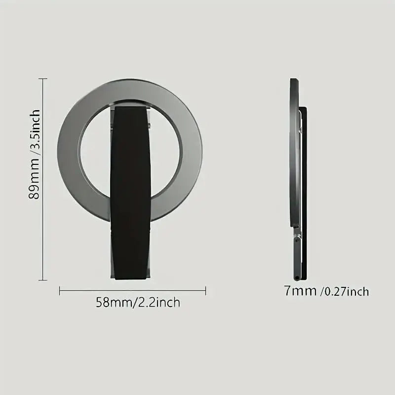 Innovative design aluminum alloy magnetic mobile phone ring holder