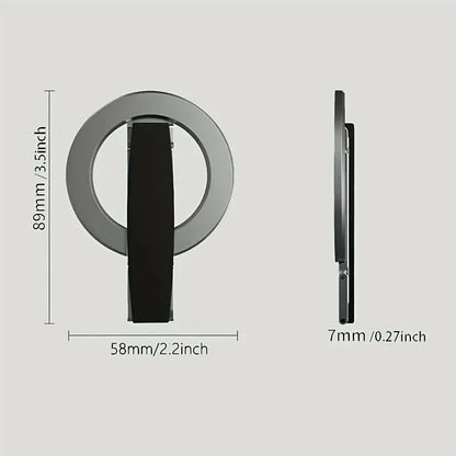 Innovative design aluminum alloy magnetic mobile phone ring holder