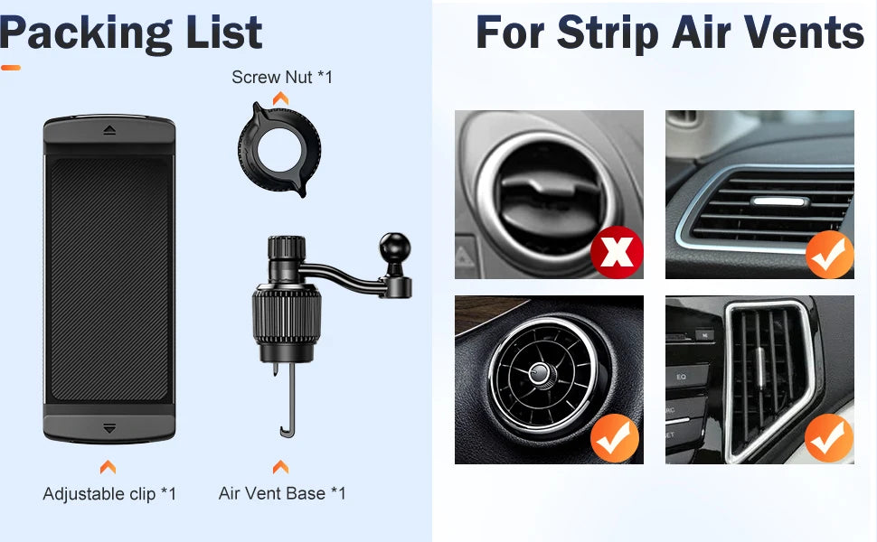 Eary for Z fold 7 6 5 Car Phone Holder Mount Air Vent Car Bracket