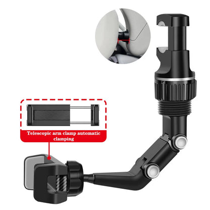 NewRearview Mirror Phone Holder For Car 360° Rotating Phone