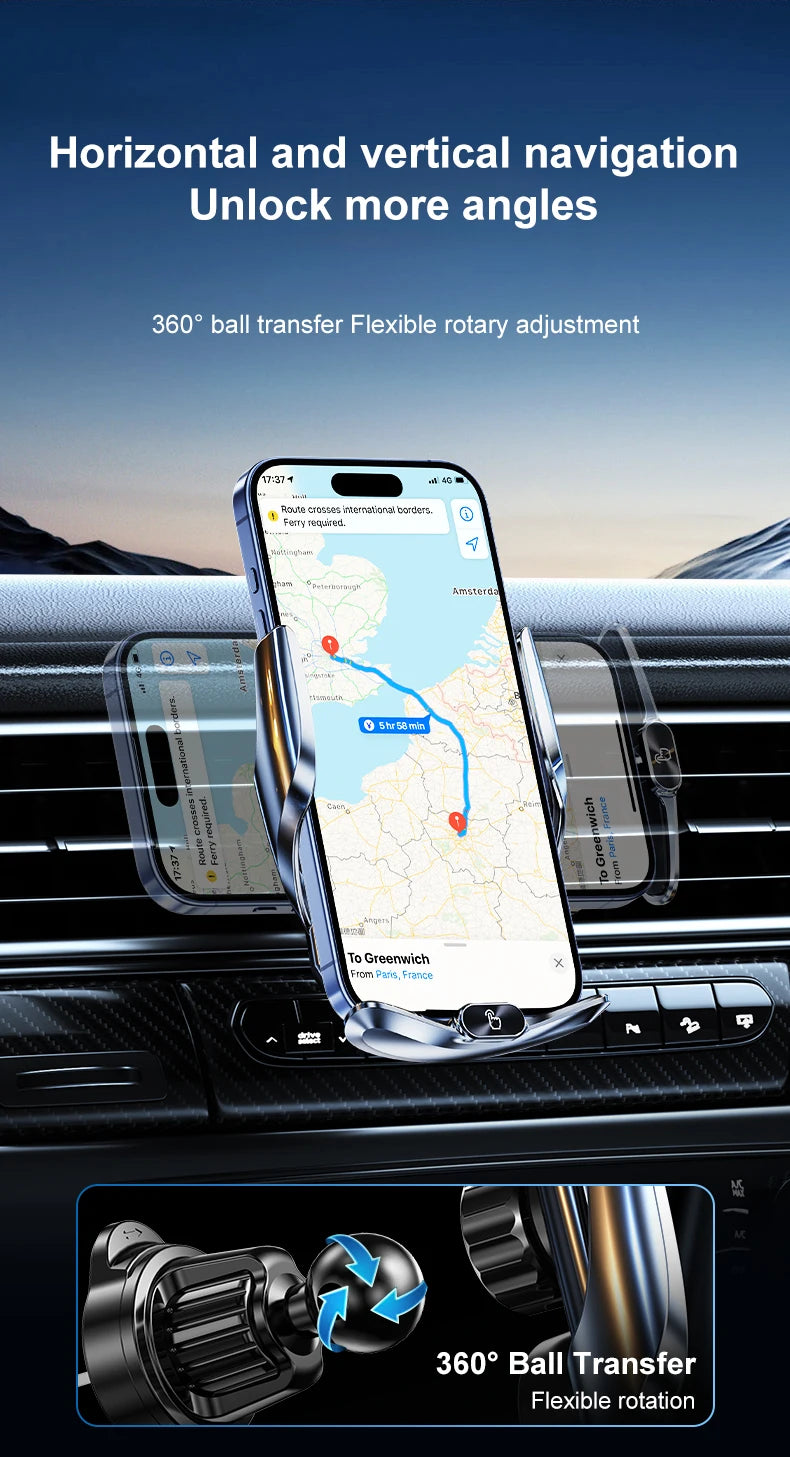 Car Mount Wireless Charging Stand Vehicle Phone Mounts