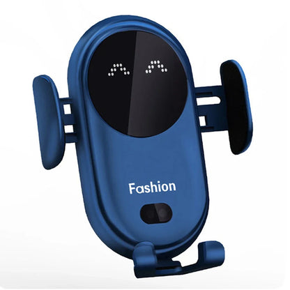 Fashion Qi Fast Wireless Charger Car Phone Holder Smart  Sensor