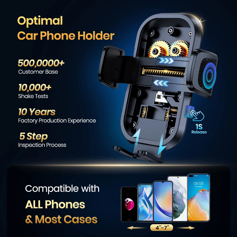 TOPK Car Phone Holder Phone Mount Car Suction Stand