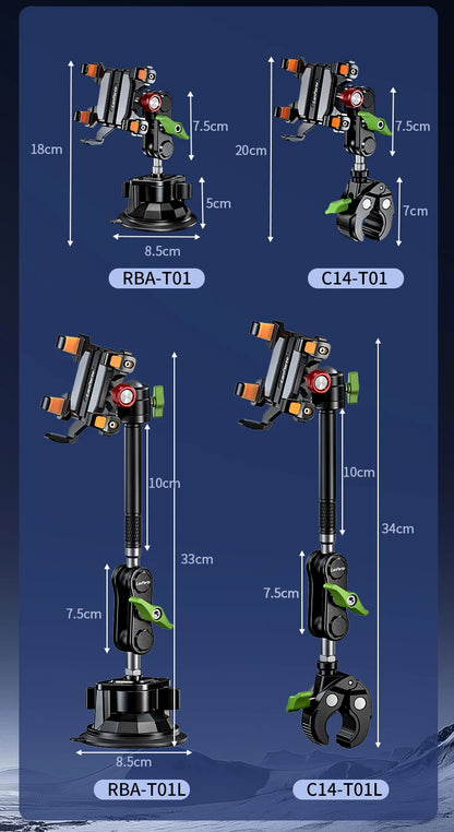 Five Claw Metal Vacuum Adsorption Car Phone Holder Bracket