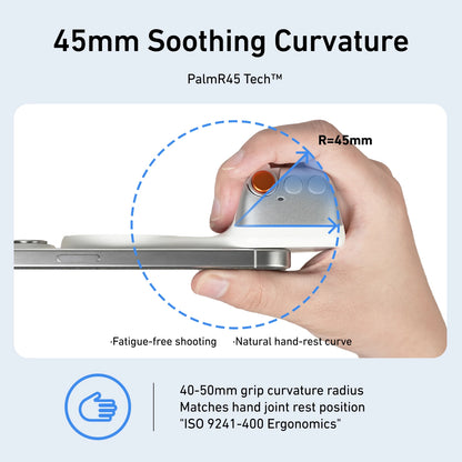 Fun Shot Magnetic Grip, Ergonomic Style Phone Camera Grip