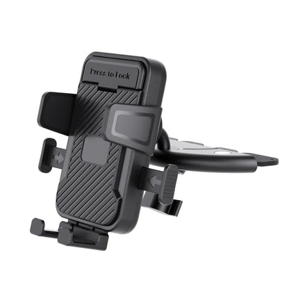 Universal Car Phone Holder CD Slot Mounting Bracket Triangular Clamping Chuck