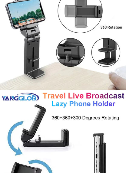 Airplane Phone Holder Portable Travel Stand Desk Flight Foldable