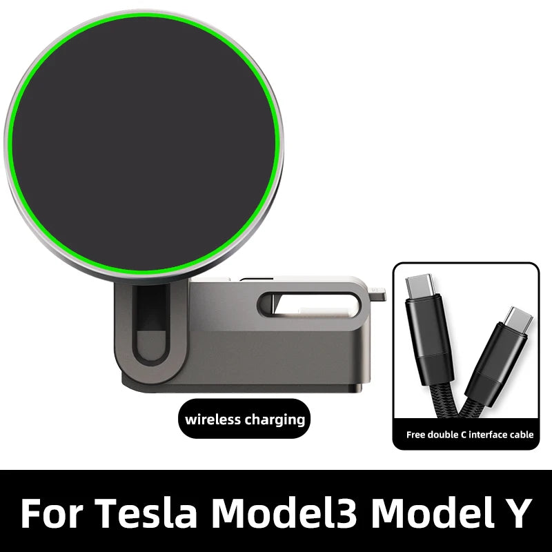 Magnetic Wireless Car Charger Mount Adsorbable Smartphone Holder