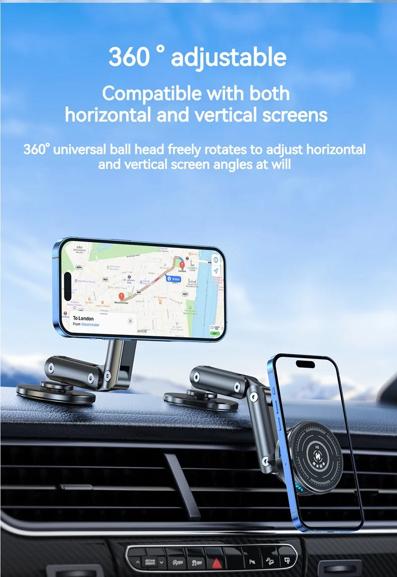 Universal Metal Car Magnetic Semiconductor Cooling Phone Holder