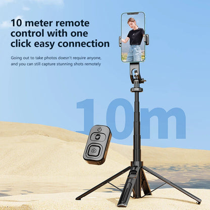 130cm Long Selfie Stick Tripod Extendable Wireless Bluetooth