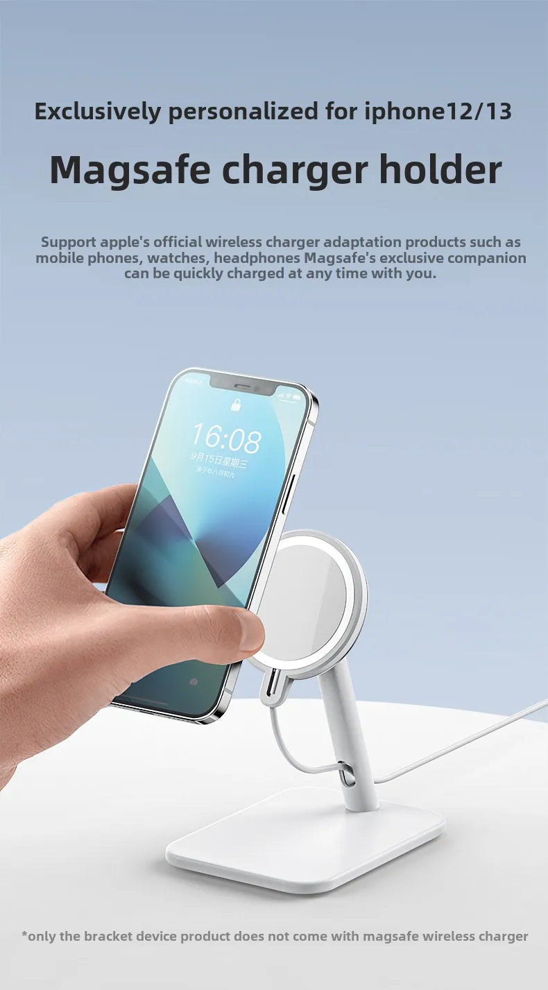 Magnetic Phone Holder Stand with Wireless Charger