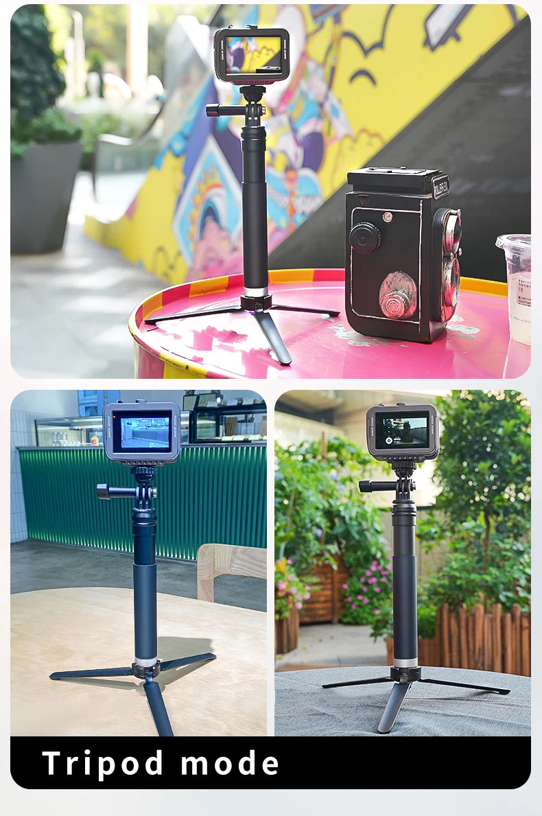 TELESIN For GoPro Selfie Stick Foldable Tripod Phone Holder