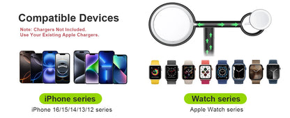 2-in-1 MagSafe Charging Cradle Dock