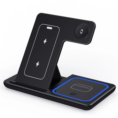 30W 3 in 1 Night Light Wireless Charger Stand Charging Station