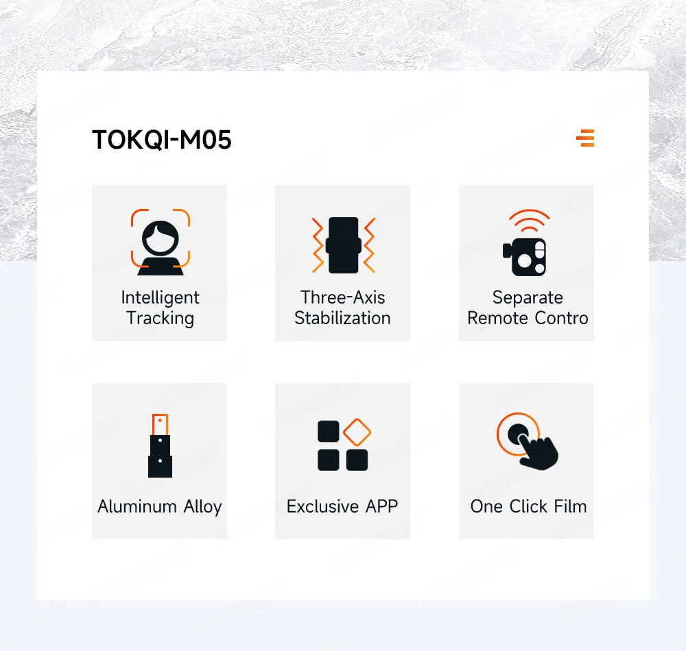 Foldable 3-Axis Phone Gimbal Stabilizer with Telescopic Rod