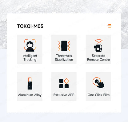 Foldable 3-Axis Phone Gimbal Stabilizer with Telescopic Rod