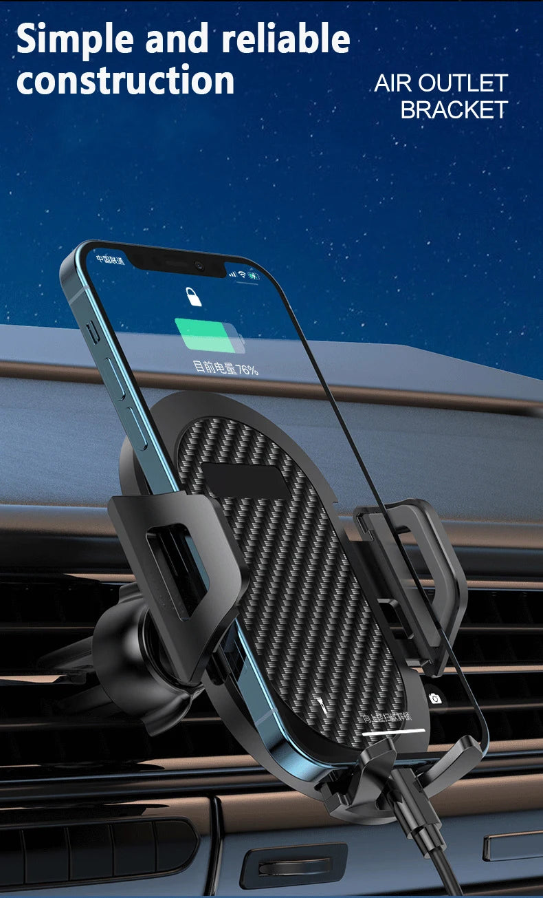 Car Phone Holder Phone Support Car Mounts Wireless Charging