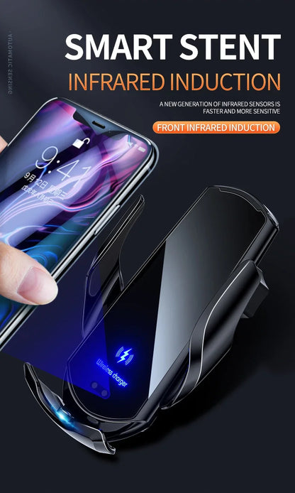 30W Car Wireless Charger Magnetic Automatic Car Mount Phone Holder