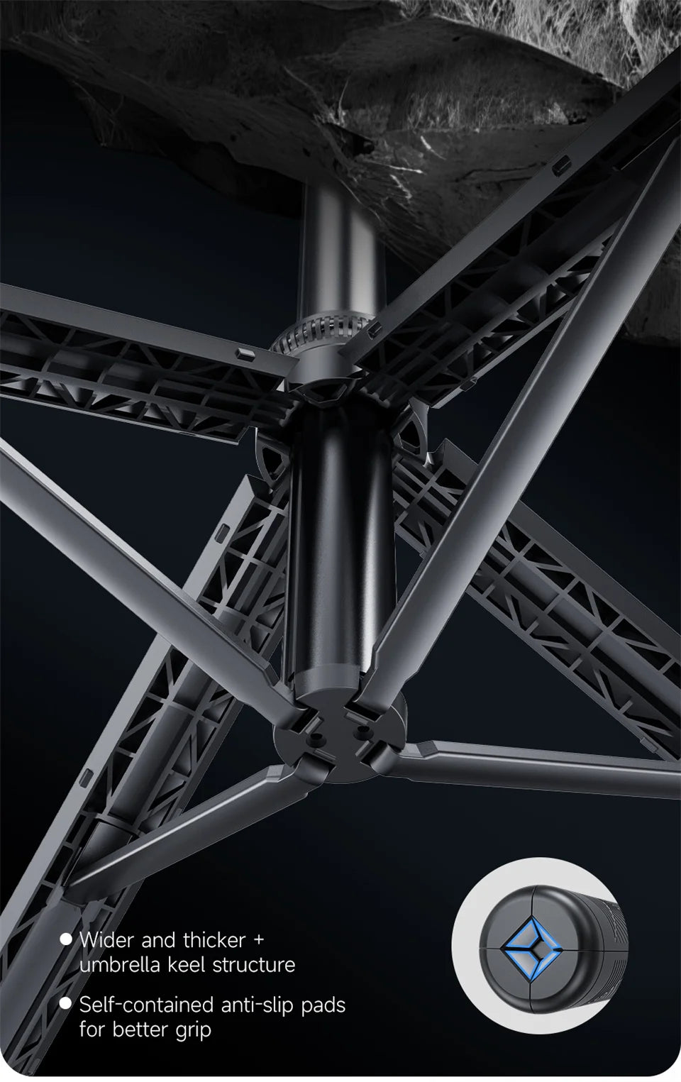 FANGTUOSI 360 Rotation Gimbal Stabilizer ,Selfie Stick Tripod